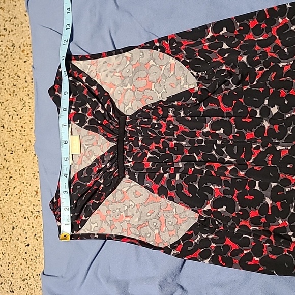 Michael Kors women's small Faux Halter Neck top SP black and red EUC - Picture 6 of 8